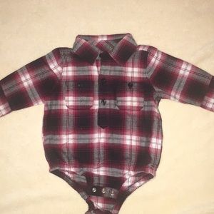 Baby Gap Plaid Shirt Onesie
